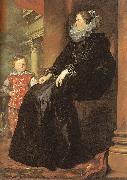 Dyck, Anthony van Genoese Noblewoman with her Son Spain oil painting artist